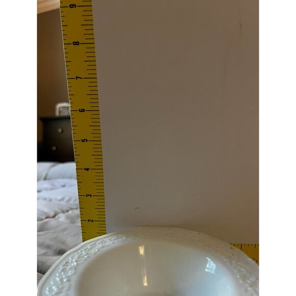 Set of 6 Indiana White Milk Glass Orange Blossom Berry Dessert Bowls - Picture 13 of 14